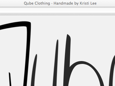 Qube Clothing is now Live clothing detail handmade local quality qube qube clothing west coast