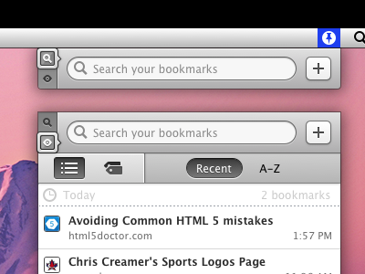 Pinny Progress bookmarks icons interaction mac app native osx pinboard pinny.app sketch.app ui