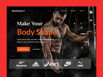 Fitness Web Header activity crossfit exercise fitness fitness app gym gym header health hero image personal trainer sport tracker training workout