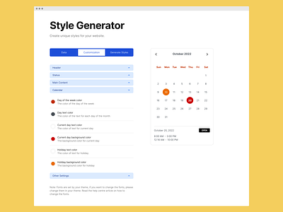 All-In-One WP Business Hours Style Generator business design plugins tool ui wordpress