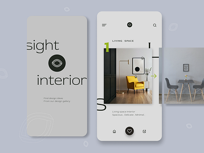 Interior App Design app app design interior interior app design minimal minimal app design mobile app design ui ui design