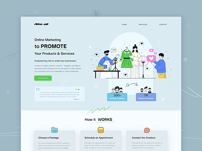 Online Marketing Company Landing Page