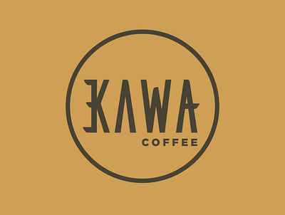 Kawa Coffee Logo art direction brand identity branding logo logo design
