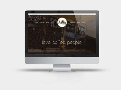 Kawa Coffee Website branding web design website design