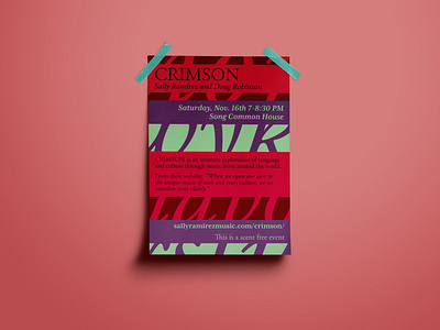 Concert Poster for Crimson