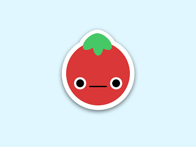 Tomato O_________O rebound sticker tomato