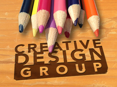 Creative Design Group brand color pencils photoshop wood