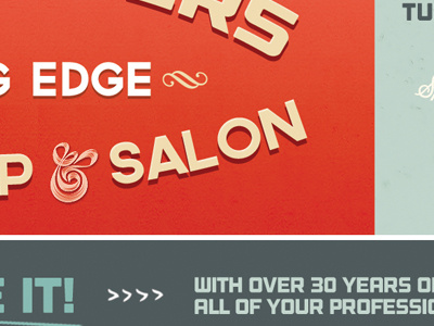 Hair Wonders Barbershop and Salon barber barbershop flyer hair print ad