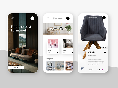 Furniture shopping App Design app design icon ui web ios guide design app furniture app mobile app mobile app design mobile application ui uipixi
