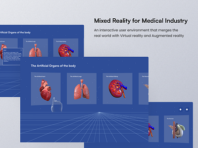 Mixed Reality For Medical Industry 3d design figma ui ux