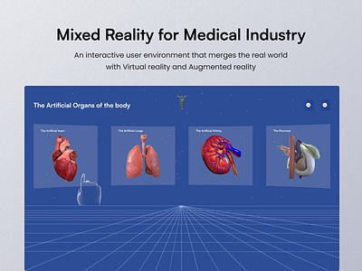 Mixed Reality For Medical Industry 3d design figma ui ux
