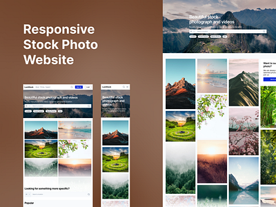 Responsive Stock Photo Website