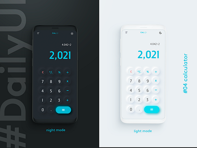 Daily UI #04 -  Calculator