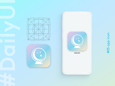 Daily UI #05 - App Icon branding dailyui dailyuichallenge iridescent logo