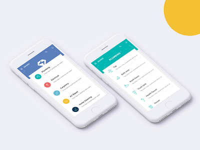 Home Screen For Service Booking App booking service ui ux