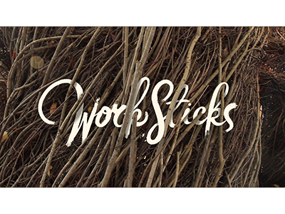 Work Sticks calligraphy debut motion sticks title sequence animation