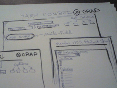 Crap data planning sketching ui wireframes