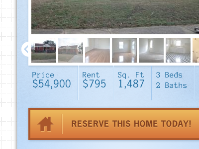 Property in Progress blue button data houses icons orange property slider slideshow type