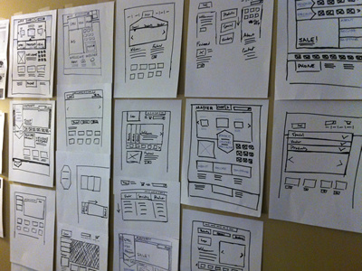 Wireframe Brainstorming marker marker comps paper sketches ui website wireframe