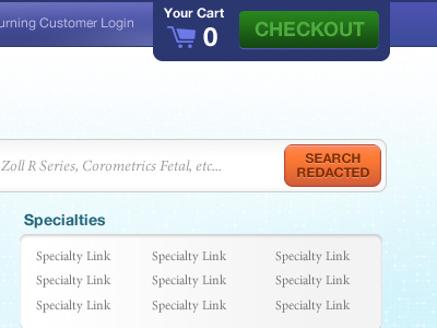 Checkout button cart checkout ecommerce nav search shopping shopping cart sidebars ui