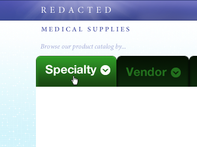 Specialty menu nav rounded corners specialty tab vendor