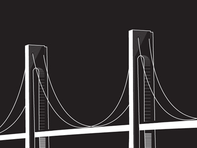 Bridges, progressing a little more illustration line art lines