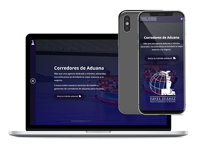 Aduana Suárez Website - Custom Brokers Panama design ux writing website design website development