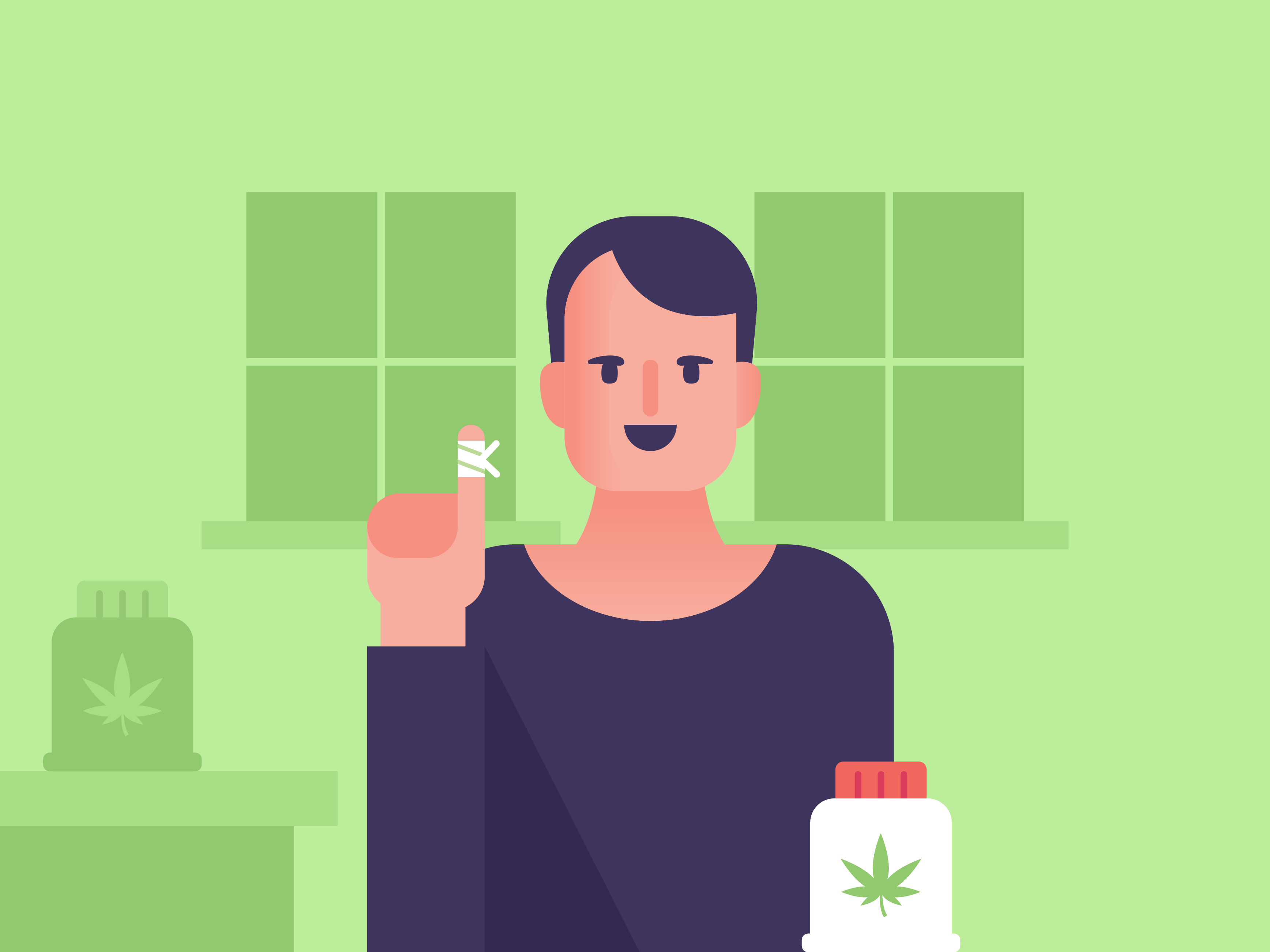 CBD Relieves Pain by Bastian Bentra on Dribbble