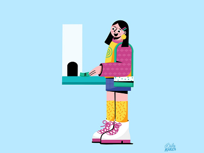 Four for 36 Days of Type 36days 36daysoftype character illustration colorful design fashion filipino flat design flat illustration girl illustrations procreate stylish girl woman woman illustration