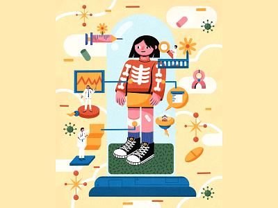 What do you want to be when you grow up? colorful design covid covid19 design doctor filipino flat illustration frontline frontliners health healthcare illustrations injection medical medicine virus