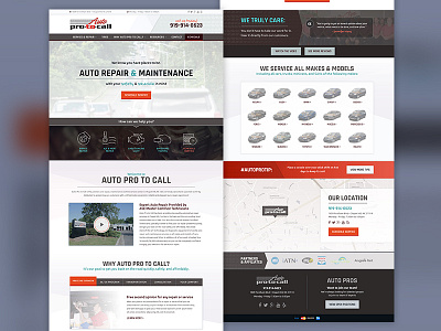 Auto Pro to Call redesign auto auto repair auto shop autoshop cars redesign website