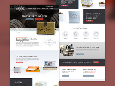 Friendbox Website and Logo friendbox packaging logo packaging website specialty packaging