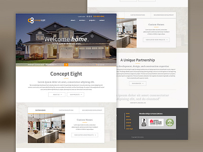 Concept8 - Recent Launch general contractor home builder home rennovations web design website