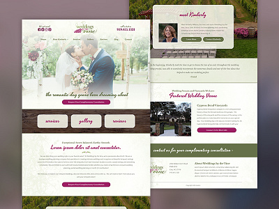 Weddings by the Vine Website event venue vineyard wedding wedding wedding venue wedding website weddings weddings by the vine