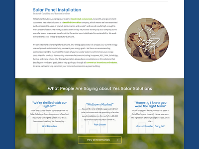 Redesign WIP redesign solar solar energy solar panels website website redesign wip