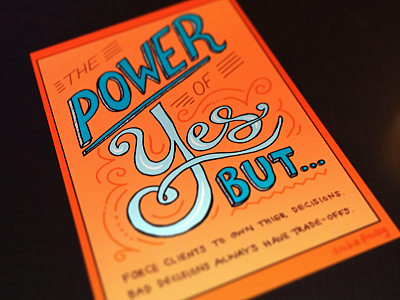 The Power of Yes, But... apple pencil doodles hand lettering ipad lettering ipad pro lettering procreate app