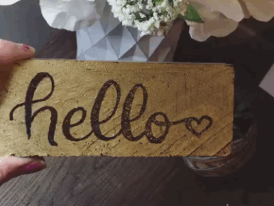 hello, goodbye! bye hand lettering hello lettering sign wood sign