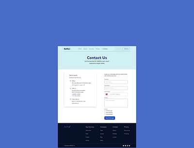 Contact Us Page ui