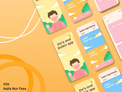 UI DZIKIR AND DO'A APP - PJX