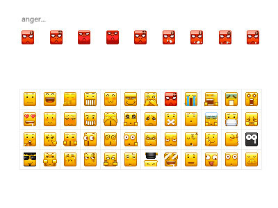 pixels emoticons