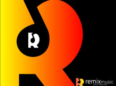 R remixmusic animation branding design flat icon illustration logo logo animation vector