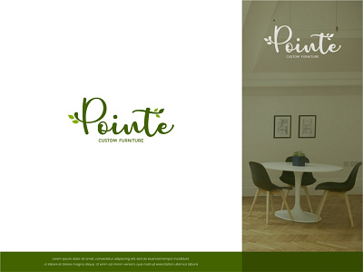 Pointe Logo branding design flat furniture icon illustration logo luxury modern simple vector