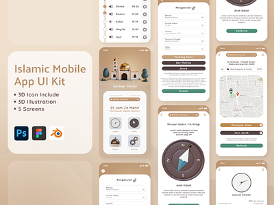 Islamic Mobile App UI Kit