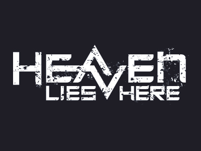 Heaven Lies Here handlettering