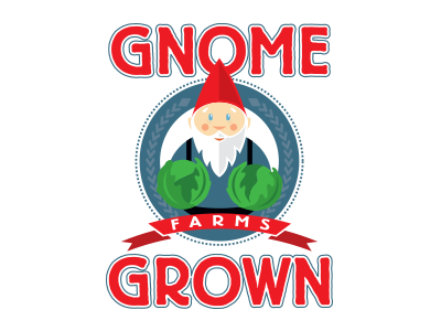 Gnome Grown Farms branding design gnome grown illustration logo