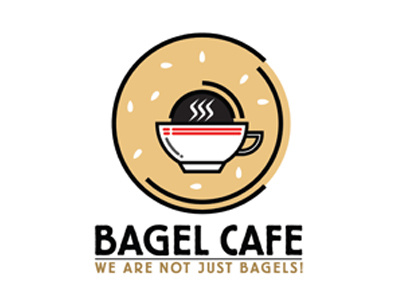 Bagel Cafe Logo branding illustration logo design