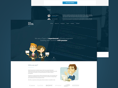 Software House - one page one page responsive rwd software house ui user interaface web web designer webdesign webdesigner