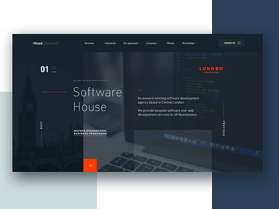 Software House dark design flat minimal ui user interface web web design webdesign website