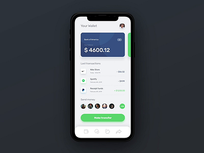 Wallet app by Dawid Gołata for LikiMS - Software&Design House on Dribbble