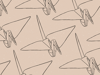 Paper Cranes japanese origami paper cranes pattern senbazuru